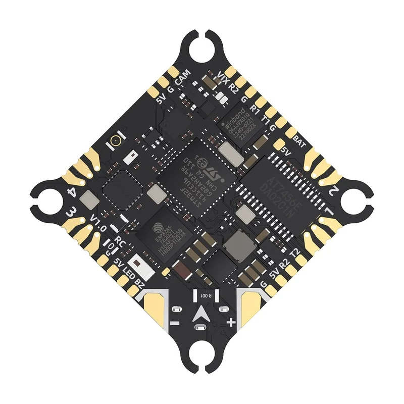 Полётный контроллер AIO GEPRC TAKER F411-12A-E 1–2S, с регулятором 4-в-1 и приёмником ELRS