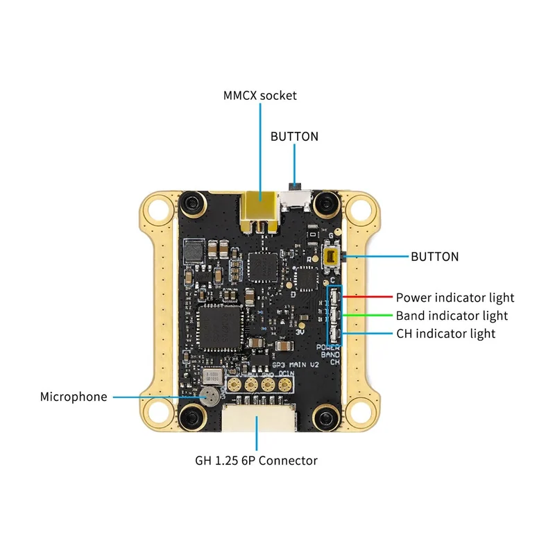 GEPRC RAD VTX 5.8G 1.6W — видеопередатчик 5,8 ГГц до 1,6 Вт