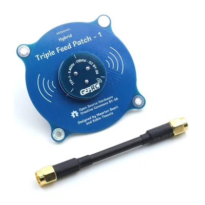 GEPRC Triple Feed Patch-1 5,8 ГГц CP (RP-SMA Male) — направленная патч-антенна 9,4 дБи