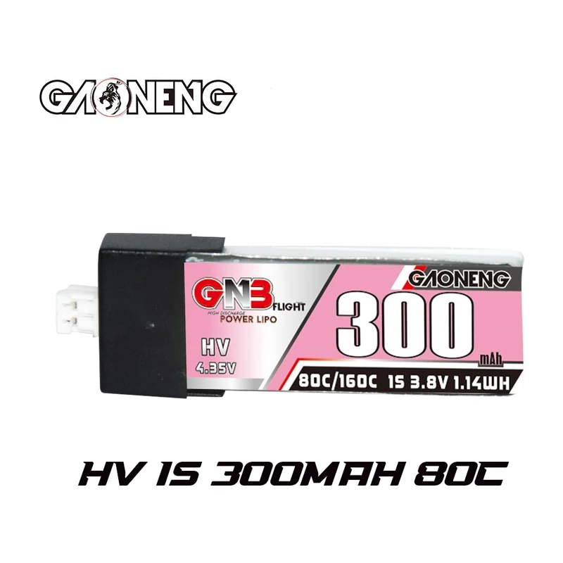 Аккумулятор GNB 1S 300 мА·ч, 80C, LiHV, PH2.0