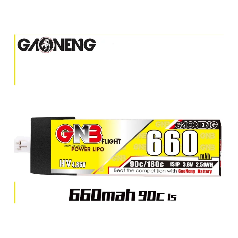 Аккумулятор GNB 1S 660 мА·ч, 90C, LiHV, PH2.0