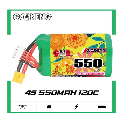 Аккумуляторы GNB LiPo 550 мА·ч 2S, 4S и 6S, 120C, XT30