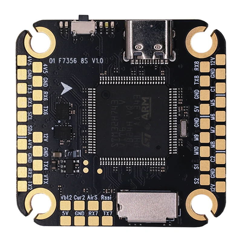 Полётный контроллер HAKRC 8S H743, STM32H743 480 МГц, 8 UART, 2S–8S
