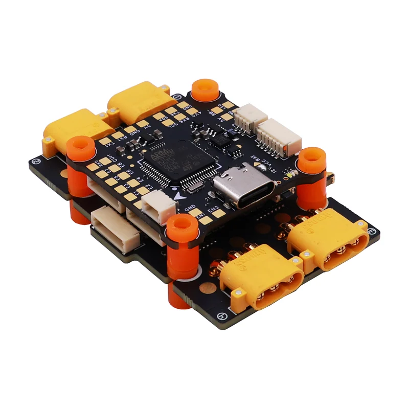 Стек HAKRC EF60 65A, контроллер F4551 и регулятор 4-в-1 на 65 А