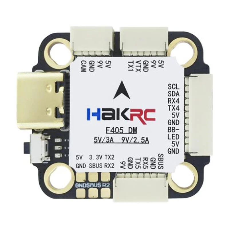 Полётный контроллер HAKRC F405 D Mini, STM32F405 и ICM42688, 20×20 мм