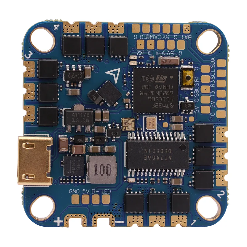 Полётный контроллер HAKRC F411 20A AIO, STM32F411 и регулятор 4-в-1 на 20 А