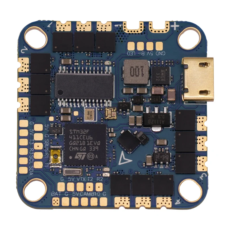 Полётный контроллер HAKRC F411 40A AIO, STM32F411 и регулятор 4-в-1 на 40 А