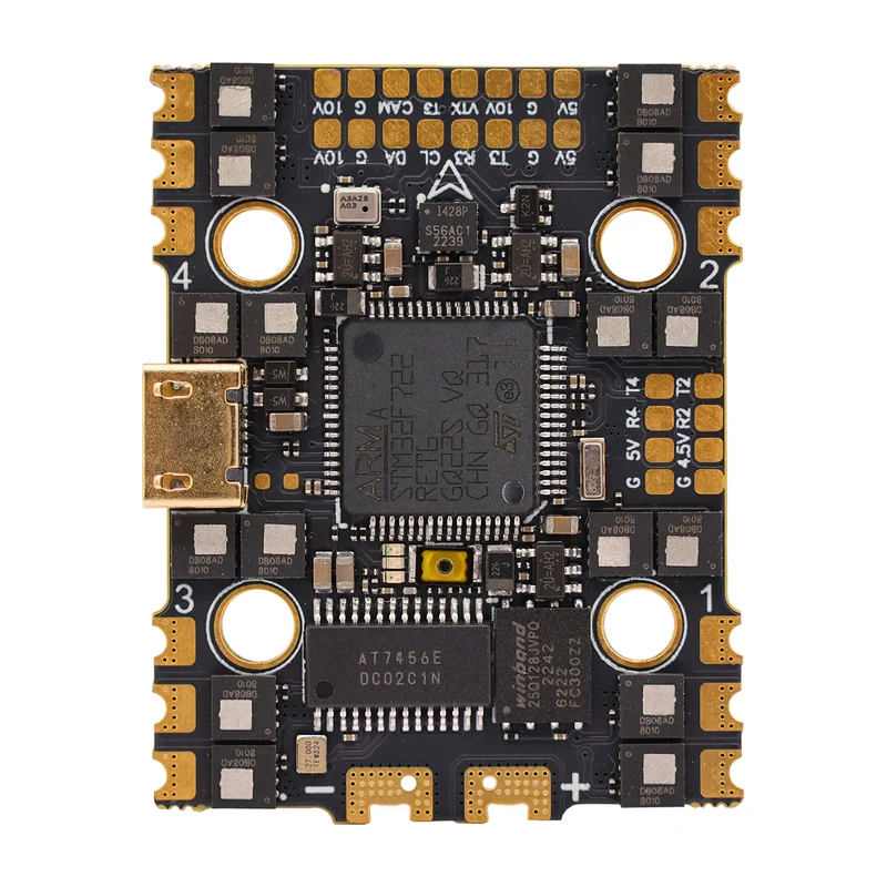 Полётный контроллер HAKRC F722 50A AIO, STM32F722 и регулятор BLHeli_32, два BEC