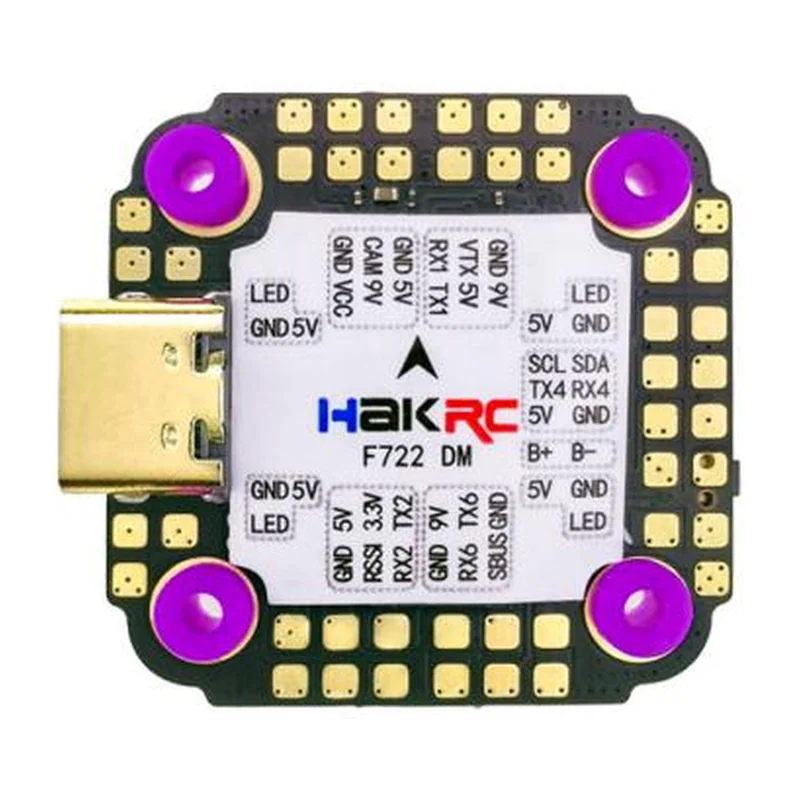Полётный контроллер HAKRC F722 D Mini, STM32F722 и ICM42688, 20×20 мм