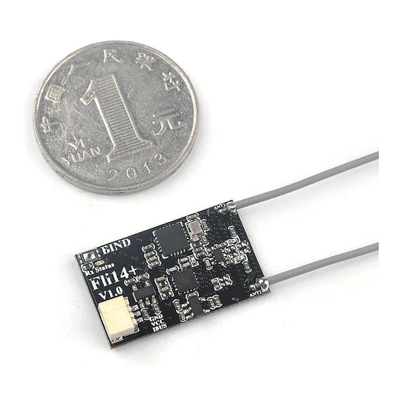 Приёмник Happymodel 1.7g Fli14+14CH Mini Receiver Compatible Flysky AFHDS-2A w/ RSSI Output