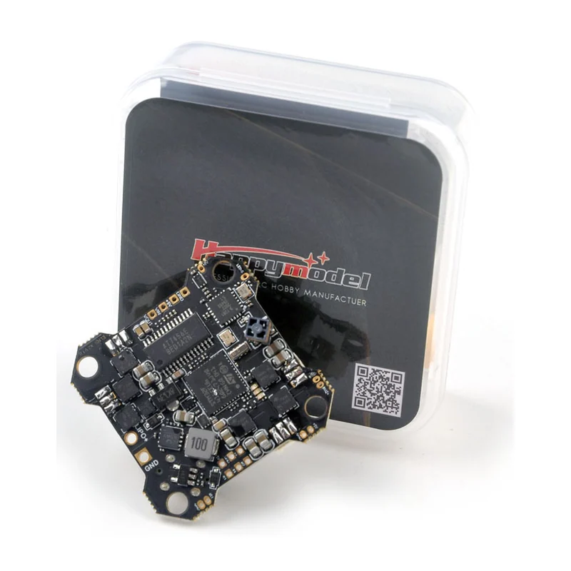 Полётный контроллер Happymodel ELRS X2 AIO 2-4S Flight controller built-in SPI 2.4G ELRS and 12A ESC 25.5mmx25.5mm for Mobula7 HDZERO