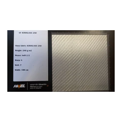 Стеклоткань AEROGLASS 280 г/м², саржа 2/2, 8×7 нит/см