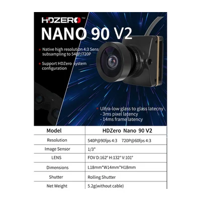 Камера цифрового FPV HDZero Nano 90 V2