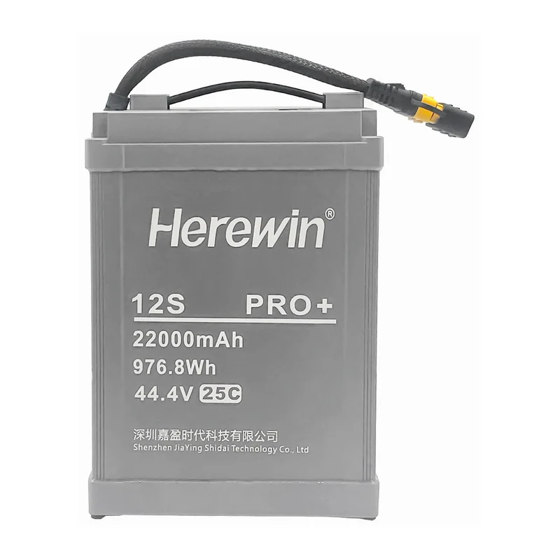 Батарея тяговая Herewin, 22000 мА·ч, 12S1P, 44,4 В, 25C, Herewin 22000mAh 25C 12S1P PRO+ 44.4V