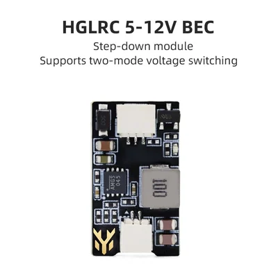 Стабилизатор BEC HGLRC 5 В / 12 В, 2 А, вход 8,4–28 В