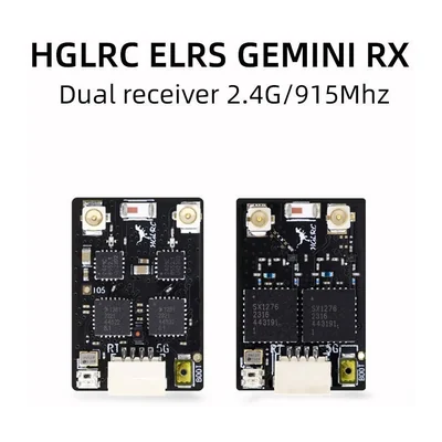 Приёмник HGLRC Gemini ELRS 2,4 ГГц / 915 МГц