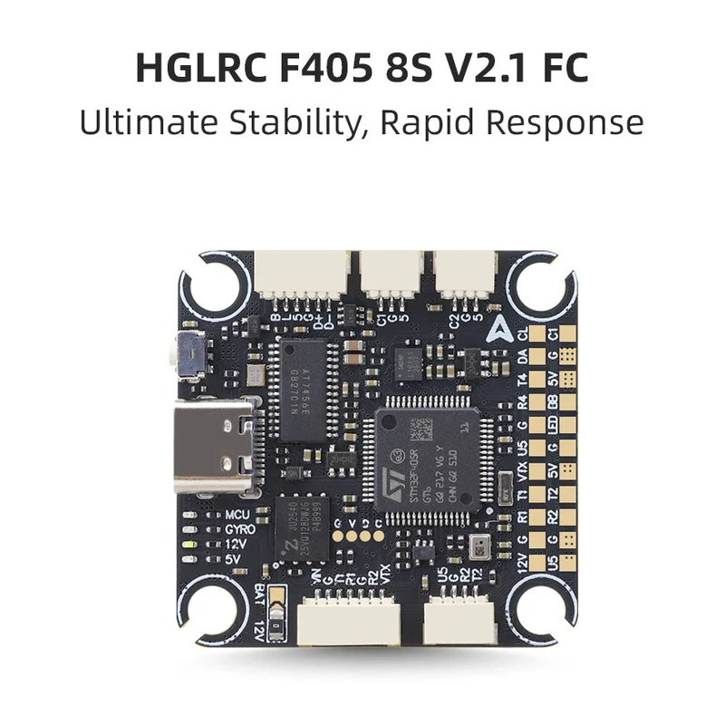 Полётный контроллер HGLRC F405 8S V2.1