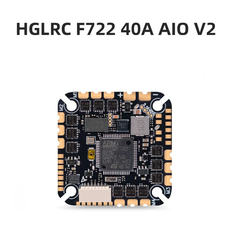 Контроллер HGLRC F722 40A AIO V2, 2–6S, BL32