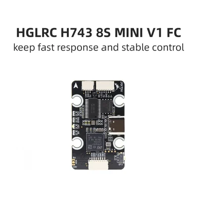 Полётный контроллер HGLRC H743 8S Mini V1, ICM42688, с регулятором 60A 4-в-1
