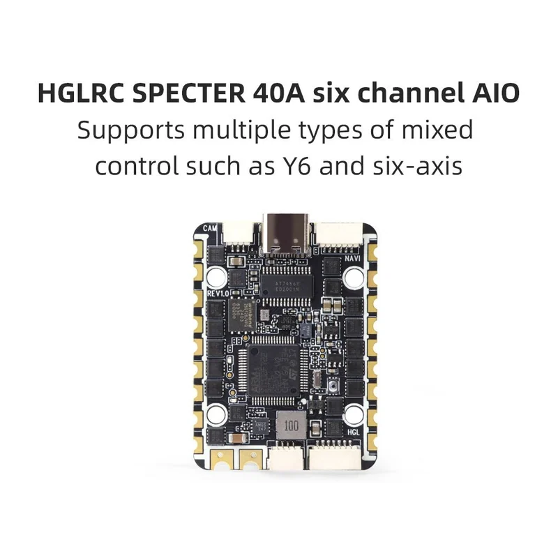 Контроллер HGLRC SPECTER F722 40A 6-в-1 AIO