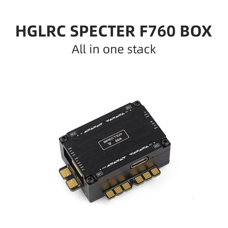 Полётный контроллер HGLRC SPECTER F760 BOX, стек, F722, MPU6000