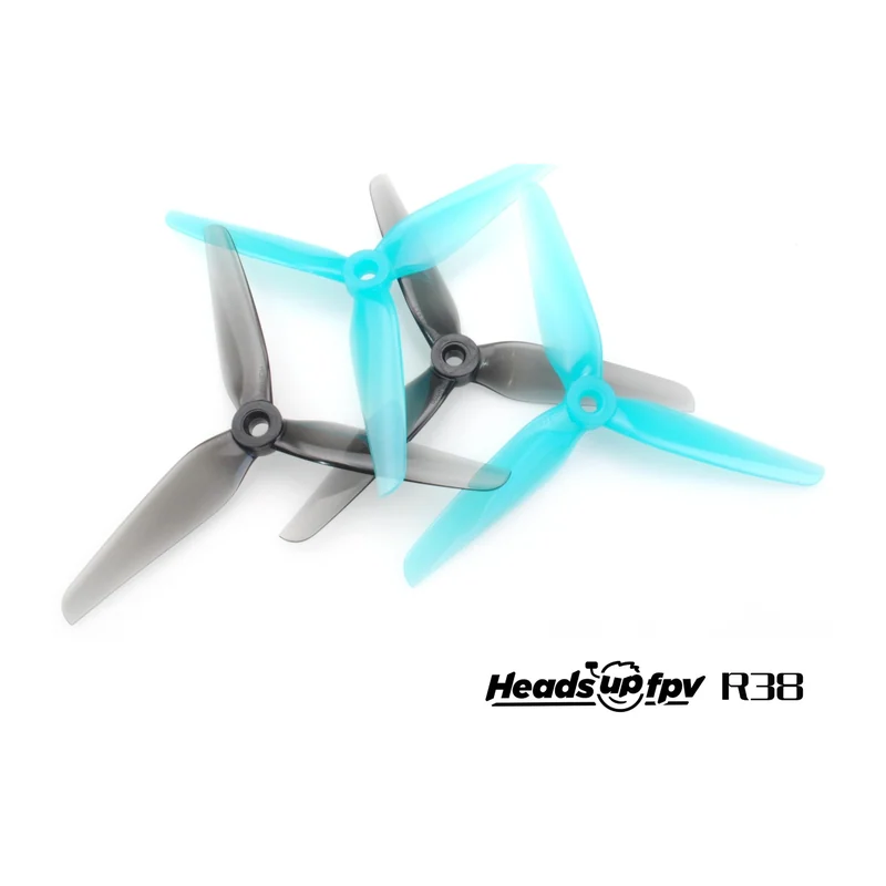Винт HQProp HeadsUp Racing R38, трёхлопастной, 5,1″, поликарбонат