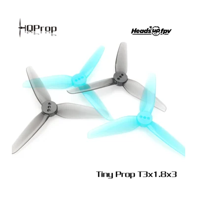 Винт HQProp HeadsUp Tiny T3×1.8×3, трёхлопастной, 3″, поликарбонат