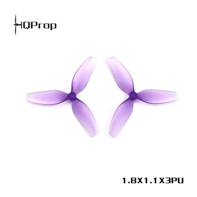 Винт HQProp Ultralight 1.8×1.1×3 (45 мм), трёхлопастной, 1,8″, поликарбонат