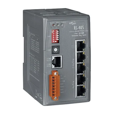 Промышленный коммутатор ICP DAS RS-405, 5 портов, 10/100 Мбит/с, кольцевое резервирование