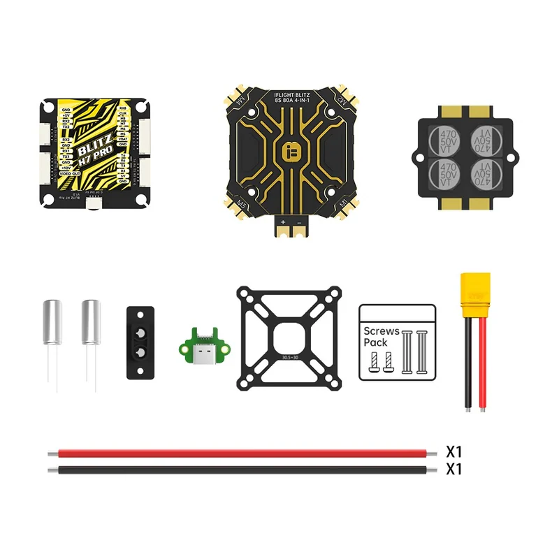 Стек iFlight BLITZ H7 Pro, контроллер и регулятор 80A 4-в-1, 4–12S