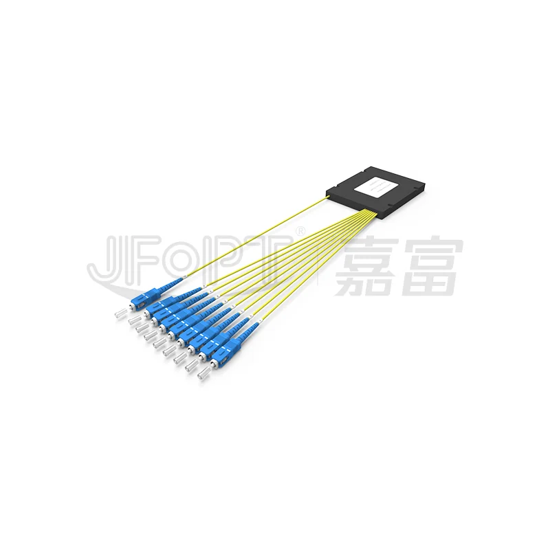 Планарный делитель PLC 1×N JFOPT JFOD-OSP-PLCA1N в корпусе ABS, деление от 1×2 до 1×64