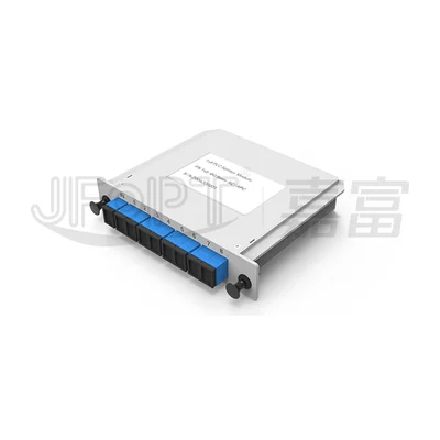 Планарный делитель PLC 1×N JFOPT JFOD-OSP-PLCI1N в кассете LGX с адаптерами SC