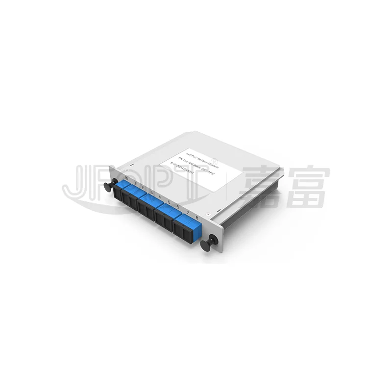 Планарный делитель PLC 1×N JFOPT JFOD-OSP-PLCI1N в кассете LGX с адаптерами SC