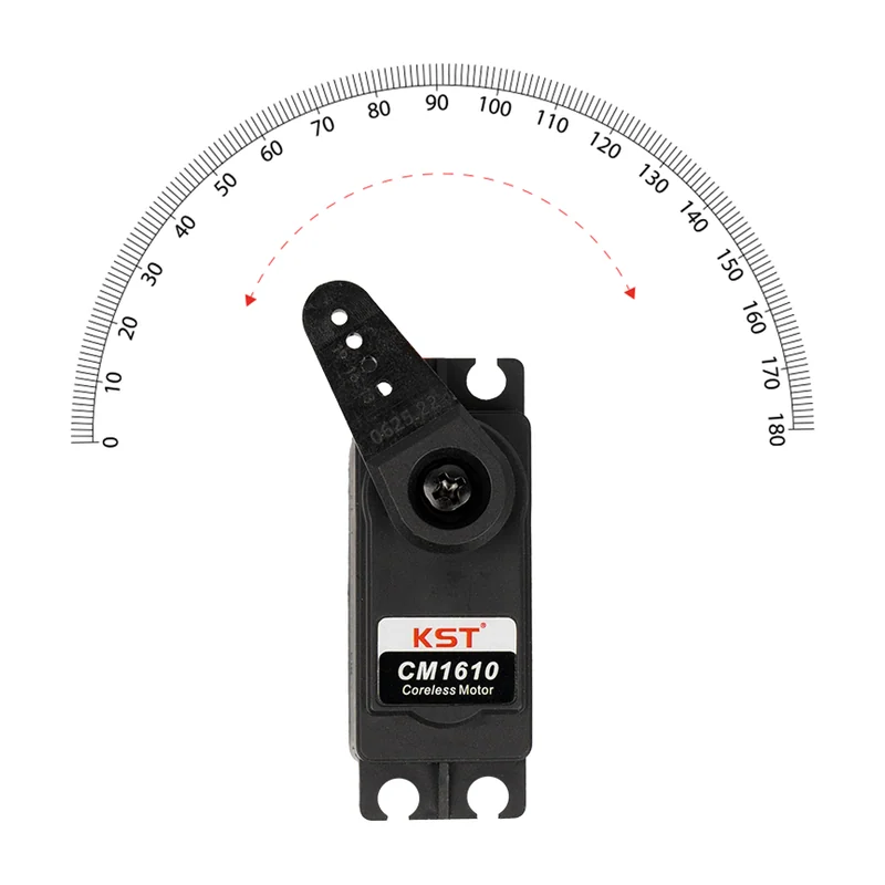 Сервопривод KST CM1610 стандартного типоразмера, 18,0 кг·см, 0,09 с/60°, металлический редуктор