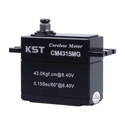 Силовой сервопривод KST CM4315MG, защита IP65, 43 кг·см, 0,15 с/60°, стальной редуктор