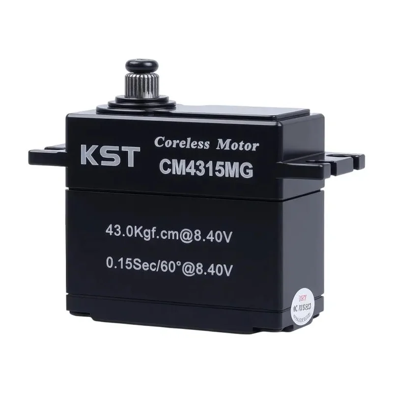Силовой сервопривод KST CM4315MG, защита IP65, 43 кг·см, 0,15 с/60°, стальной редуктор