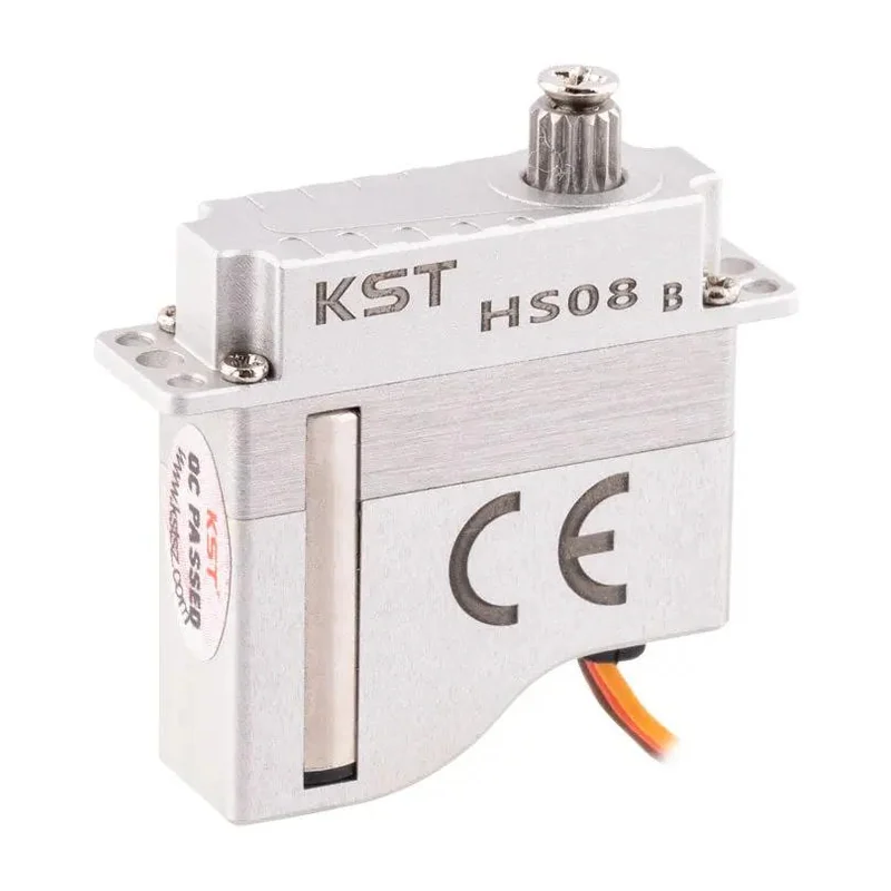 Микросервопривод KST HS08B, корпус 7075, толщина 8 мм, 6,0 кг·см, 0,09 с/60°