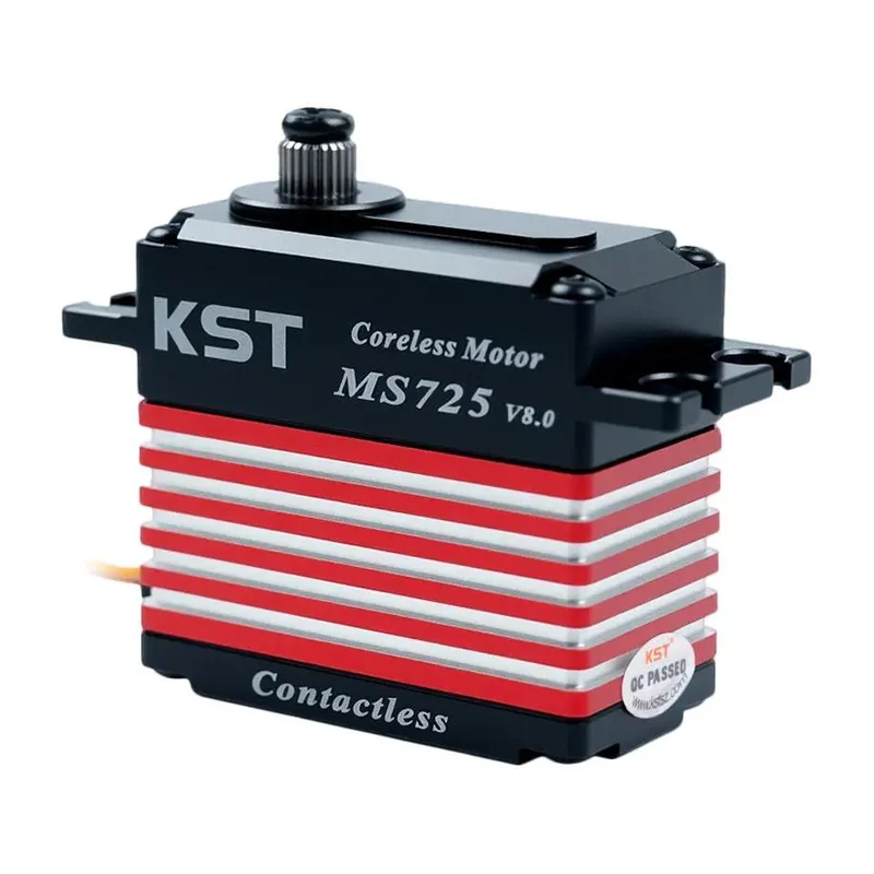 Сервопривод KST MS725 V8.0: безъякорный, датчик Холла, 20 кг·см, 0,07 с/60°, угол 200°