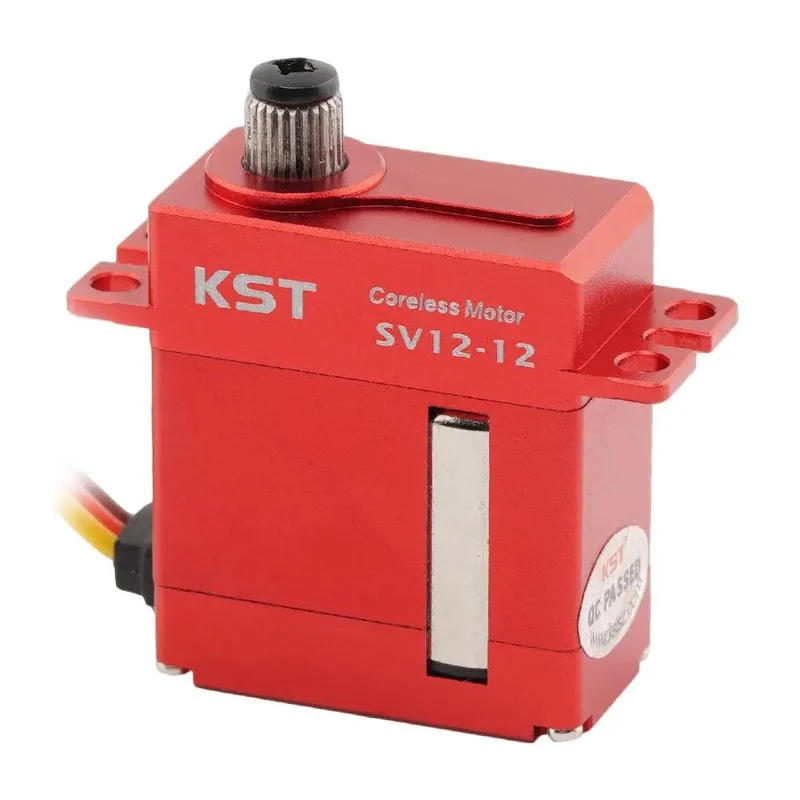 Микросервопривод KST SV12-12: питание 12 В или 3S LiPo, 9 кг·см, угол 140°