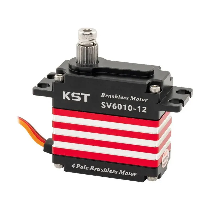 Сервопривод KST SV6010-12, бесколлекторный, 12 В, 70 кгс·см, бесконтактный датчик, шлиц 8 мм