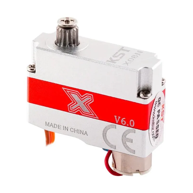 Микросервопривод KST X08N V6.0, 8 мм, без монтажных ушек, 2,8 кг·см, 0,09 с/60°