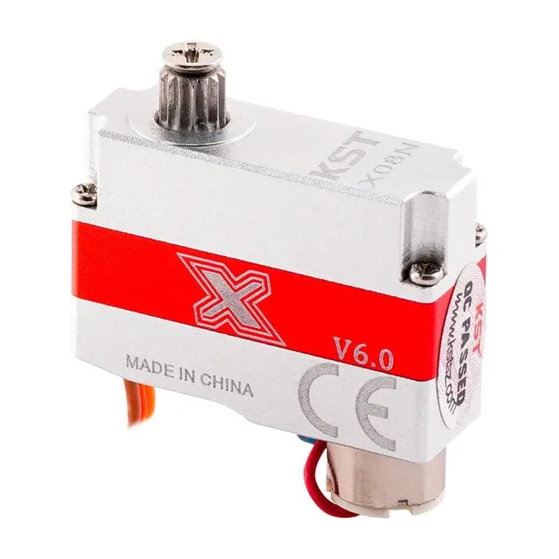 Микросервопривод KST X08N V6.0, 8 мм, без монтажных ушек, 2,8 кг·см, 0,09 с/60°