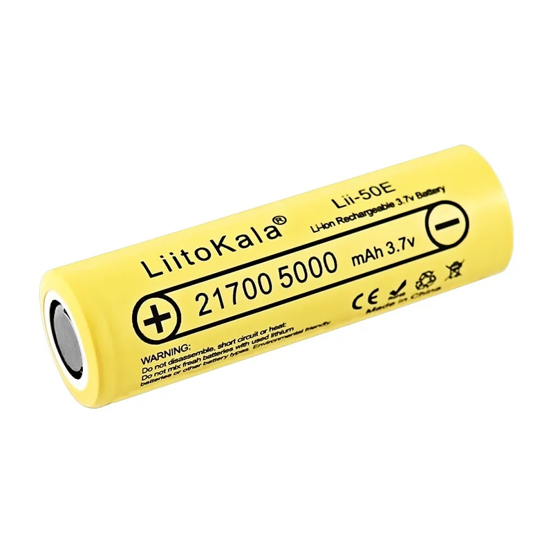 Li-ion элемент LiitoKala Lii-50E, 21700, 5000 мА·ч