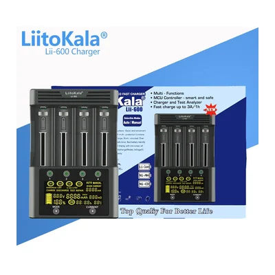 Зарядное устройство LiitoKala Lii-600, 4 канала, до 3 А