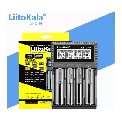 Зарядное устройство LiitoKala Lii-CH4, 4 канала, Type-C, Li-ion 1,5 В