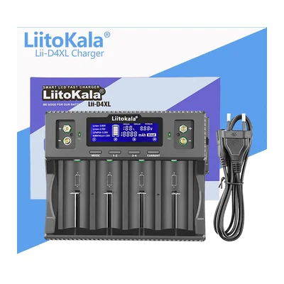 Зарядное устройство LiitoKala Lii-D4XL, 4 канала, до 32700 и D