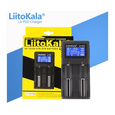 Зарядное устройство LiitoKala Lii-PD2, 2 канала, встроенный блок питания