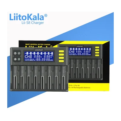 Зарядное устройство LiitoKala Lii-S8, 8 каналов, до 2 А