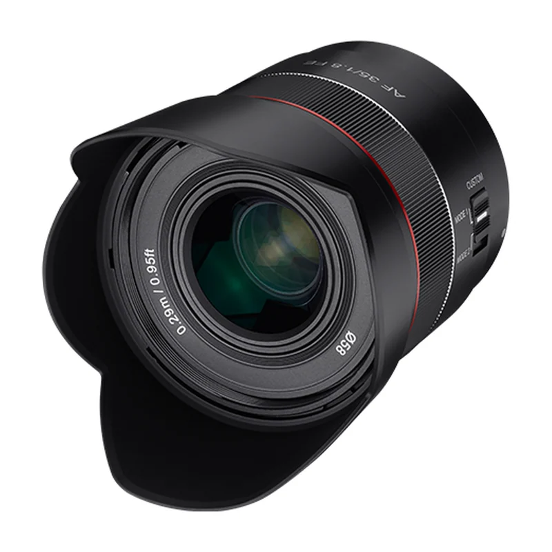 Объектив Samyang AF 35mm F1.8 FE — светосильный штатник, Sony FE, 210 г, влагозащита