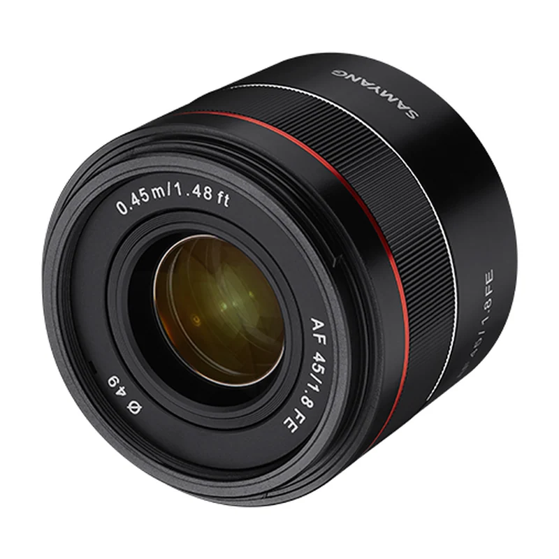 Объектив Samyang AF 45mm F1.8 FE — нормальный полнокадровый, Sony FE, 162 г